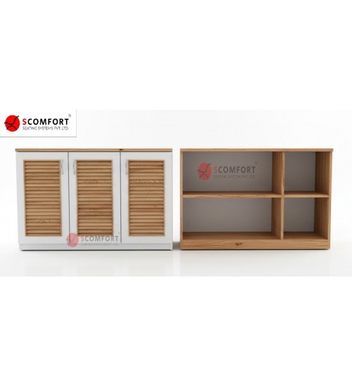 Scomfort SC-S03 Executive Louvered Door Storage Cabinet